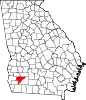 State map highlighting Baker County