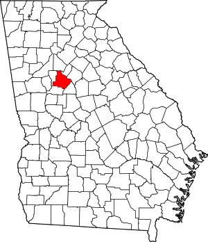 State map highlighting Henry County