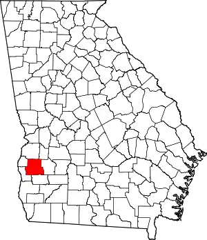 State map highlighting Randolph County