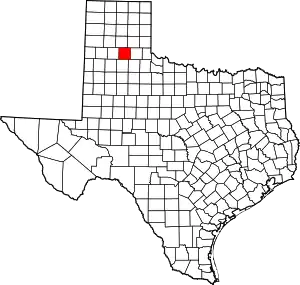 State map highlighting Briscoe County