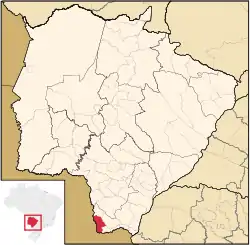 Location in Mato Grosso do Sul  state