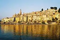 Menton from the sea