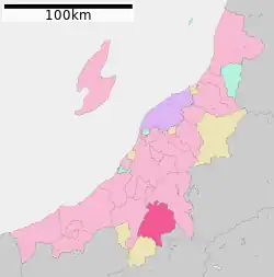 Location of Minamiuonuma in Niigata