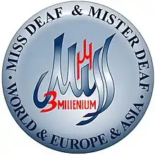 Miss & Mister Deaf World logo