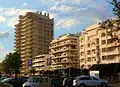 Seafront avenue in Monte Gordo