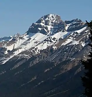 Mount Weed seen from Peyto Lake Overlook