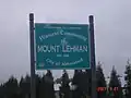 Sign at the side of the road as you enter Mount Lehman, British Columbia.