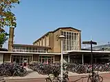 Station from street level.