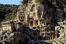 Rock-cut tombs in Myra