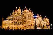 Mysore Palace lighting during Mysore Dasara 2012