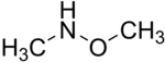 Structural formula of N,O-dimethylhydroxylamine