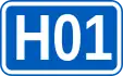 Highway H01 shield}}