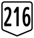 Route 216 shield