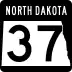 North Dakota Highway 37 marker