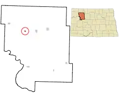 Location of Ross, North Dakota