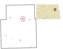 Location of Michigan City, North Dakota