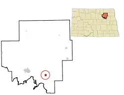 Location of Crary, North Dakota