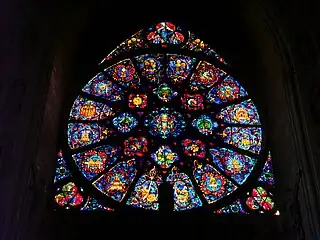 West portal rose window