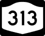 Route 313 marker