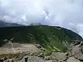 Neishi Hut from Mount Neishi