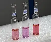 Neodymium compounds in normal daylight