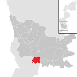 Location within Güssing district