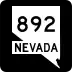 State Route 892 marker