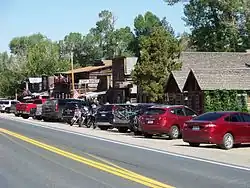 Nevada City, Montana as seen from the highway.