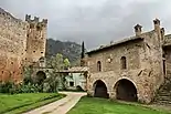 The ruins of the medieval village