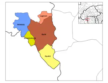 Batié Department location in the province