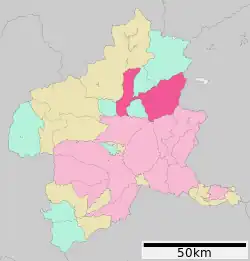 Location of Numata in Gunma Prefecture