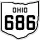 State Route 686 marker