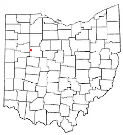 Location of Alger, Ohio