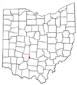 Location of New Holland, Ohio