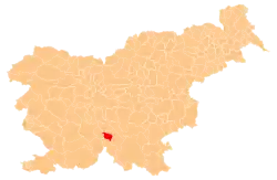 The location of the Municipality of Sodražica