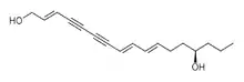 Molecular structure of oenanthotoxin