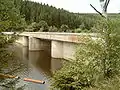 Pre-dam, retention basin side