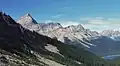 Southeast aspect Old Goat Mountain (left)