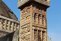 Carved reliefs of Sanchi gateway