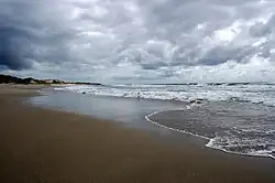 One of the many beaches along the Jæren coastline.