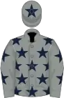 Grey, dark blue stars, star on cap