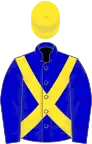 Blue, Yellow cross belts and cap