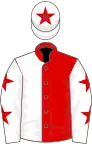 Red and White (halved), White sleeves, Red stars, White cap, Red star