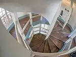 The pagoda's interior staircase