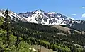 Palmyra Peak lined up with parent Silver Mountain behind