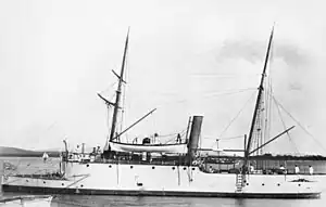 Image 86The gunboat HMQS Paluma in 1889 (from History of the Royal Australian Navy)