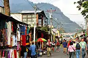 Calle Santander, the principal tourist through-way