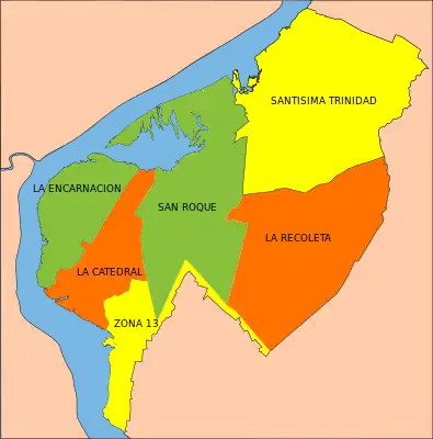 Districts of Asunción