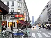 Street-level entrance at Saint-Sulpice