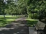 Path running through the park